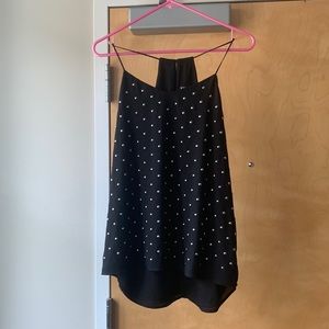 Express black studded tank top